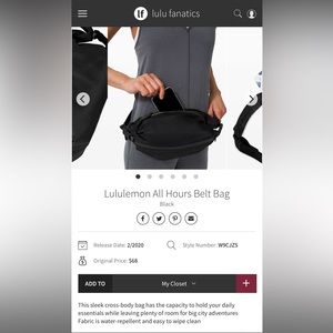 Lululemon All Hours Belt Bag